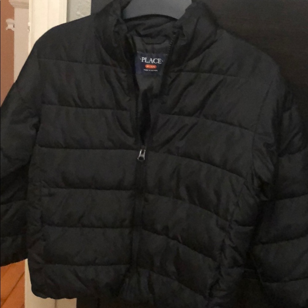 Kids black puffer jacket